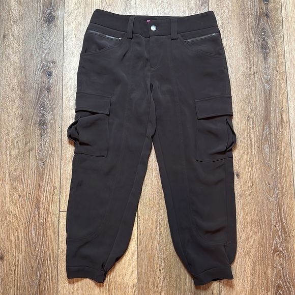 Alice + Olivia Brown Cargo Pants Size 4 - Picture 1 of 8